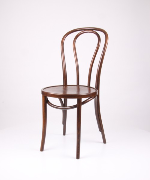 Dunkler Holzstuhl ohne Armlehne � Modell n077