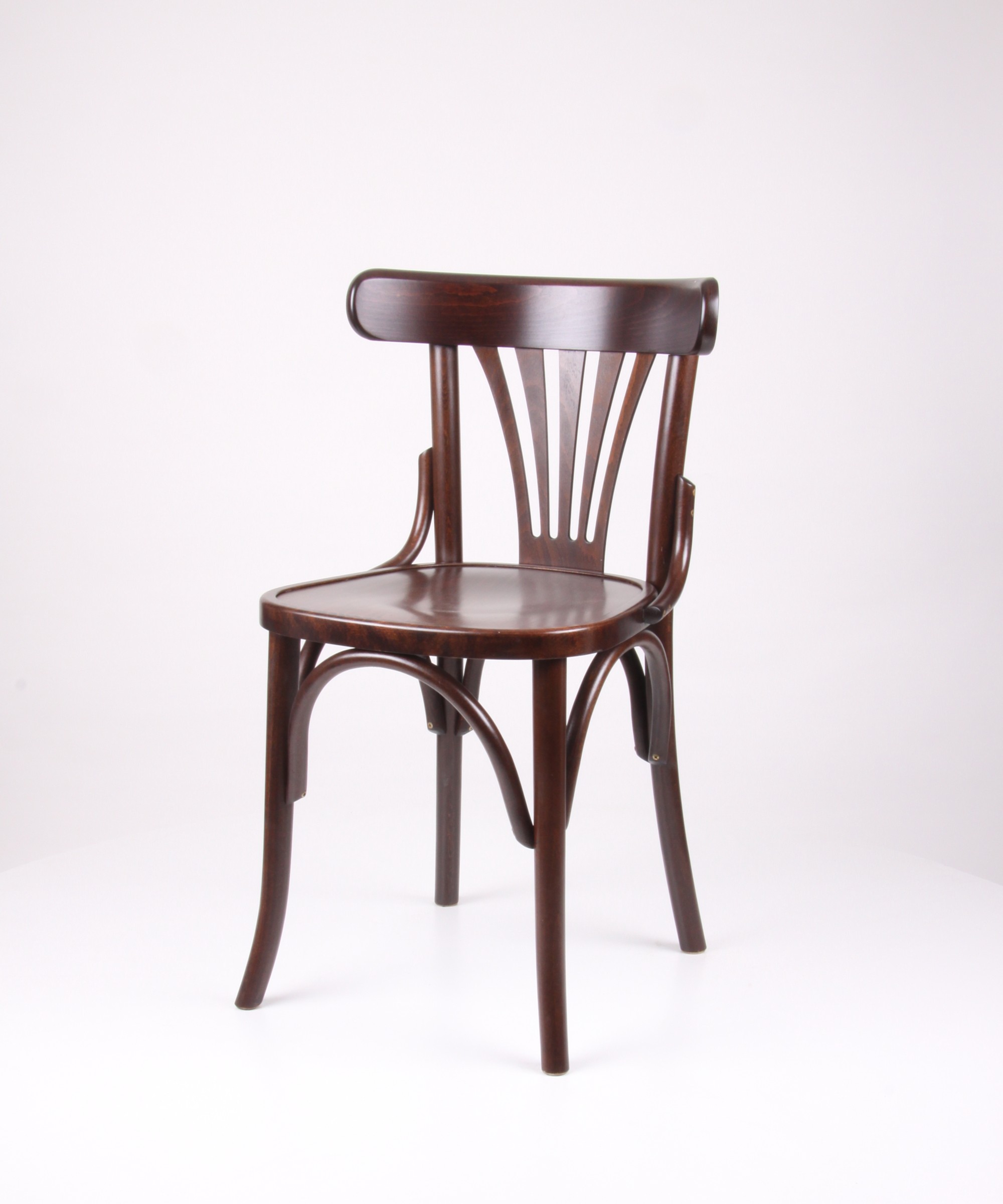 Bugholz-Armlehnstuhl mit F�cherr�cken, mahagoni � n074